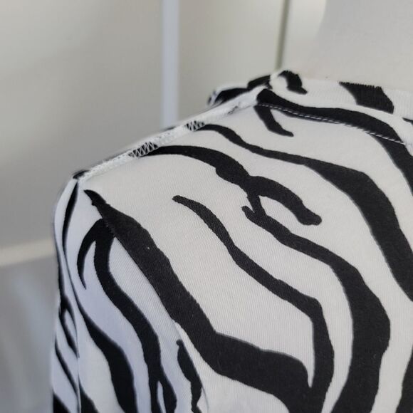 n:PHILANTHROPY zebra print long sleeve top - Picture 4 of 10